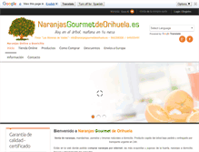 Tablet Screenshot of naranjasgourmetdeorihuela.com